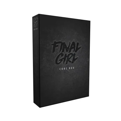 Final Girl Core Box med svart design och logotyp i skräckstil.