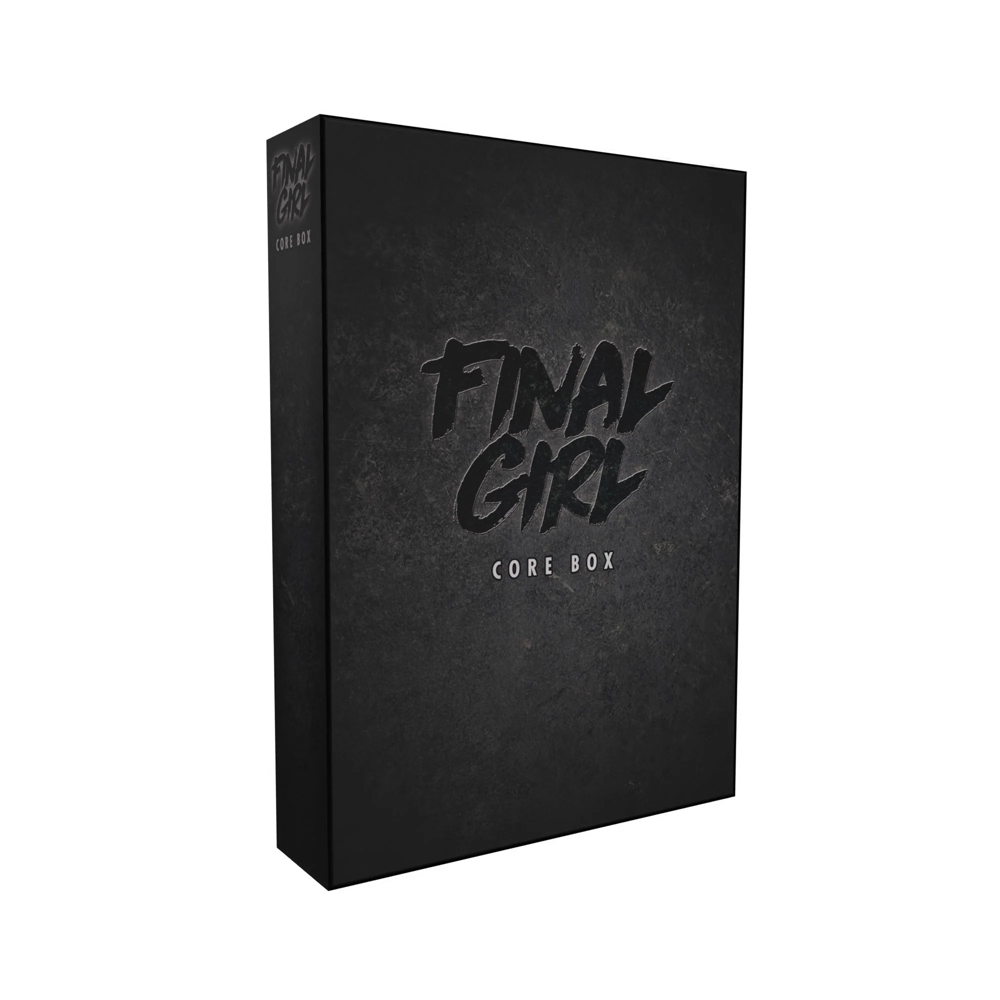 Final Girl Core Box med svart design och logotyp i skräckstil.