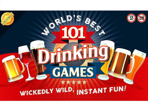 World’s Best 101 Drinking Games spelbox med färgglad design och drinkillustrationer.