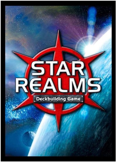 Star Realms spelbox med futuristisk logotyp och rymdmotiv.